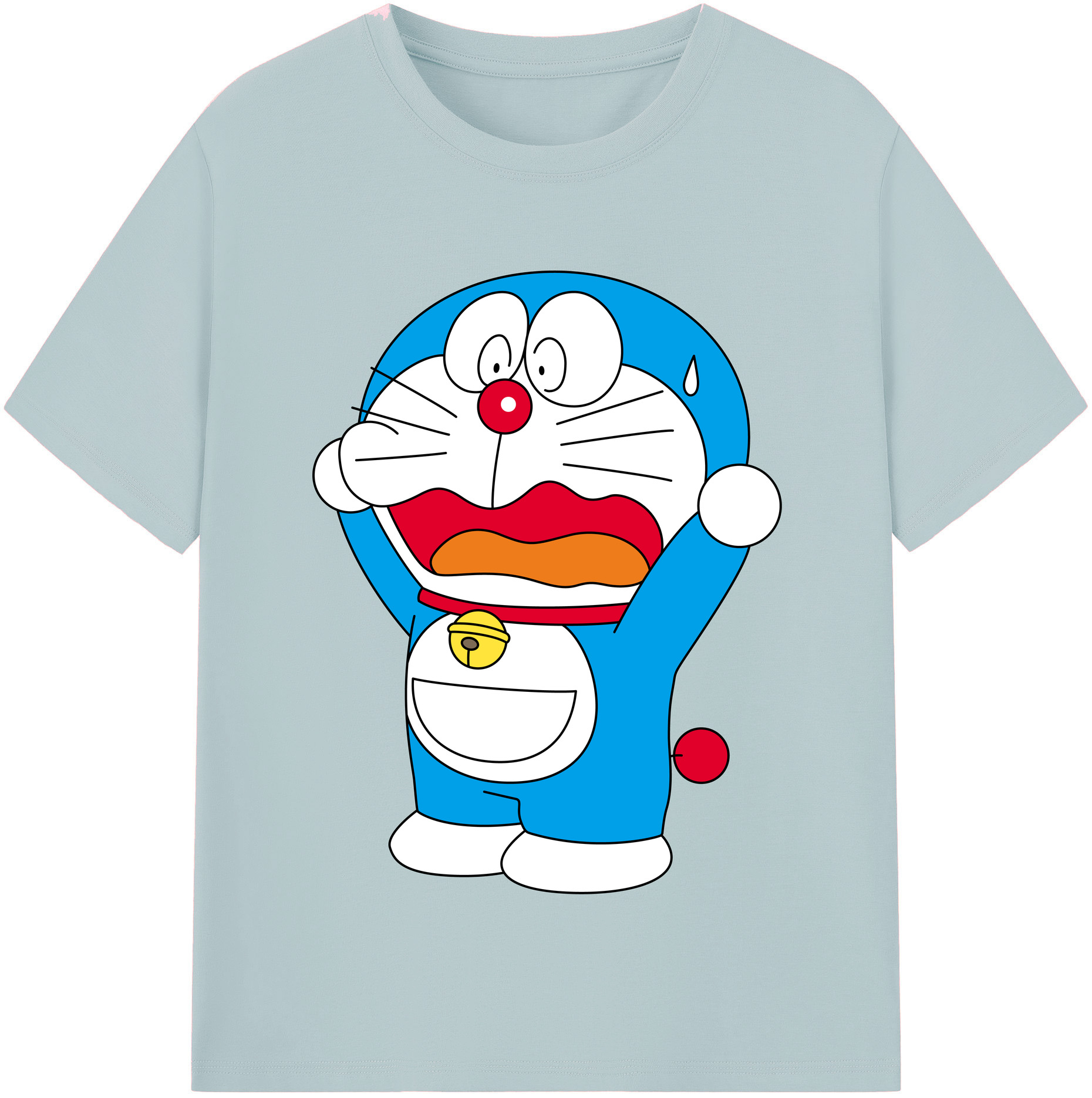 （画像用） ドラえもん Doraemon 綿100％半袖Tシャツ（フロントプリント）